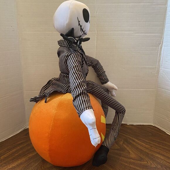 Halloween Disney Nightmare Before Christmas Jack Skellington Pumpkin Greeter 20” - Picture 4 of 12